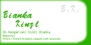 bianka kinzl business card